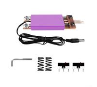 Rackumic Stylo de soudage par points à une main avec batterie intégrée avec têtes sphériques concentriques pour production en usine DC4-12 V Bleu (violet)