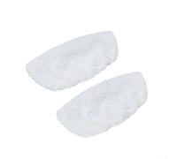 Rackumic Tampons de rechange lavables pour balai à franges Bissell 1252 | Lot de 2 serpillères blanches lavables et réutilisables pour Bissell 1252 1606670 1543 1652 1132M 1530