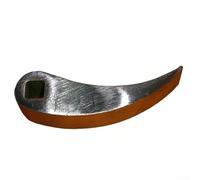 Rackumic Tête adaptateur Crowar en acier trempé pour liquet de 1,9 cm - Outil de démolition trempé traité thermiquement - Pour la maison, le jardin, l'atelier - Argenté/orange