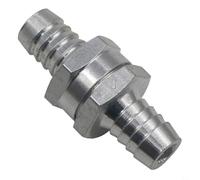 Rackumic Valve anti-retour en ligne en aluminium empêchant le refoulement et maintient la pression pour les systèmes de carburant et d'eau, compatible avec l'huile biovégétale et de paraffine (12 mm)