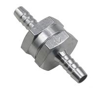 Rackumic Valve anti-retour en ligne en aluminium qui empêche le refoulement, maintient la pression pour les systèmes de carburant et d'eau, compatible avec l'huile biovégétale et de paraffine (6 mm)
