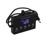 Rackumic Variateur d'intensité pour aquarium avec écran LCD et boîtier en plastique 9 x 7 cm, compatible avec les lumières LED d'aquarium 12-24 V, multi-mode, lever du soleil, coucher du soleil