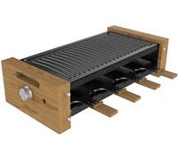 Raclette 1200 W 8 poêles bois antiadhésif