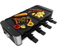 Raclette 1400?W 8 poêles antiadhésives Inox