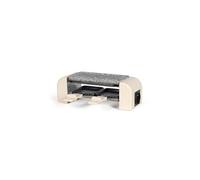 LIVOO Appareil à raclette connectable DOC310C 2 personnes 450 W Thermostat automatique Crème