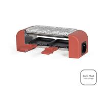 Raclette 2 Personnes Connectable - Livoo - Doc310r - 450w - 2 Personnes - Thermostat Automatique - 2 Spatules En Bois Et 2 Caque Livoo