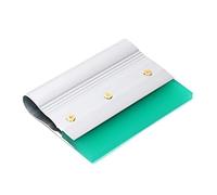 Raclette à encre de sérigraphie de 6 pouces avec poignée en aluminium, duromètre 75, raclette plate pour impression manuelle DIY, motifs plats