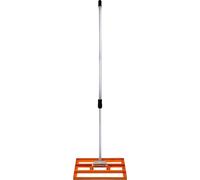 Raclette à gazon 50cm Levelingrake Gazon Raclette acier orange 1.9m Niveleur de surface