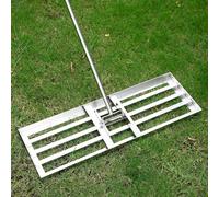 Raclette à gazon 90 x 25 cm durable et robuste en métal de qualité supérieure pour jardin, cour, terrain de golf