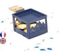 raclette à la bougie bleu