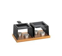 Küchenprofi Raclette à la bougie Spring 3035007002 Gourmet – Acier inoxydable Noir 2 personnes