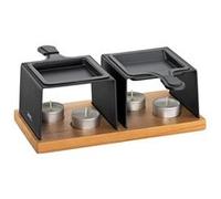 Raclette à la bougie Gourmet 2 personnes - Spring - Noir - Inox Noir