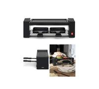 Raclette avec Grill - - Duo 2 personnes - 400W - Antiadhésif sans PFAS - Compacte
