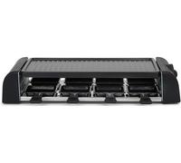 LIVOO Appareil à raclette DOC312 1300W 8 personnes – Grill amovible antiadhésif – Noir G