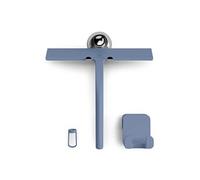 Raclette de douche - blumfeldt Blaze - Raclette à eau - 23cm - Acier - Silicone - Bleu Bleu G