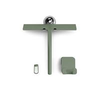 Raclette de douche - Blaze - Raclette à eau - 23cm - Acier - Silicone - Vert