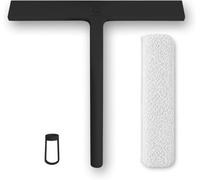 Raclette de Douche et Housse en Microfibre, 23 cm, raclette hygiénique pour Salle de Bain, paroi de Douche, vitres de Voiture et fenêtres, Accessoires de Salle de Bain en Silicone et raclette de