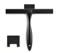 Raclette de Douche Multi-usages en Acier Inoxydable pour Salle de Bain, Portes de Douche, miroirs, Carreaux et fenêtres de Voiture - 25,4 cm Noir Mat