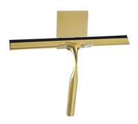 Raclette de Douche pour Portes de Douche, Raclette de fenêtre dorée en Acier Inoxydable avec poignée, Raclette à Verre pour fenêtre, Verre, Porte de Douche, Pare-Brise de Voiture