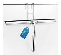 Raclette de Douche Vitre en Acier INOX, Douche Essuie-Glace 31cm