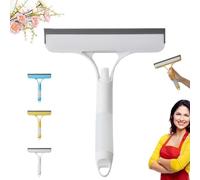 Raclette de Nettoyage de Vitres 3 en 1 avec Pulvérisateur, Nouvelle Fonction de Pulvérisation, Grattoir de Nettoyage, Raclette de Nettoyage de Vitres Tout Usage, Grattoir For Voiture(blanc)