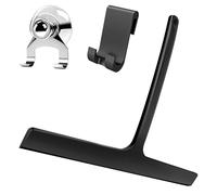 Raclette Douche Silicone Noir 28cm Forme éventail avec Crochet Support sans perçage pour Salle de Bain vitres et Surfaces Lisses