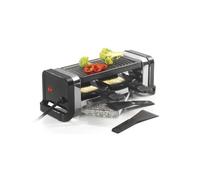Raclette Duo Grill/pierre350w Noire Kitchenchef - Gr202-350n Kitchen Chef Professional