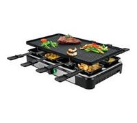 Raclette électrique ADLER AD6616 avec poêle - Plancha sans fumée de style moderne pour 8 personnes 1400W G