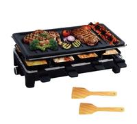 Raclette Électrique, Grill Électrique 1500W avec 8 Poêlons