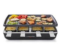 Lagrange Appareil à raclette Elément 179301 8 personnes 1200 W Gris noir