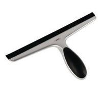 OXO Good Grips, Raclette de nettoyage en acier inoxydable, Raclette de salle de bain pour douche et sol, Gris, Noir