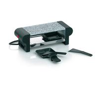Kela 66493 Splügen Raclette/Plaque de Pierre Chaude Noir 29 x 10,5 x 10 cm 350 W