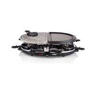 Raclette en Pierre Princess 162710 - 8 poêles - Revêtement antiadhésif - 1200 W