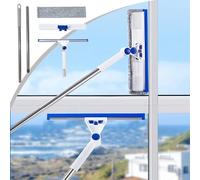 Raclette évolutive for vitres de 40 pouces, kit de lavage de vitres 3 en 1, raclette rotative et épurateur en microfibre, outils de nettoyage de vitres for vitres intérieures/extérieures, pare-brise d
