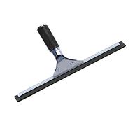 Raclette extensible en acier inoxydable avec lame antidérapante en silicone de 24,9 cm pour portes de douche, fenêtres, miroirs, pare-brise (sans poteaux)