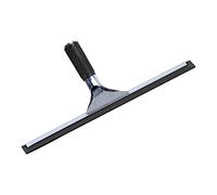 Raclette extensible en acier inoxydable avec lame antidérapante en silicone de 45,2 cm pour portes de douche, fenêtres, miroirs, pare-brise (sans poteaux)