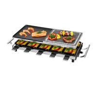 ProfiCook Raclette-gril 2 en 1 PC-RG 1144 – 10 personnes, plaque en pierre & grill, 1700 W
