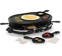 Raclette grill 8 personnes avec plaque ovale 1200 W