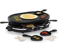 Raclette grill 8 personnes avec plaque ovale 1200 W