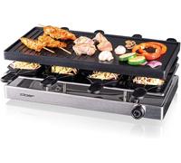 Raclette Grill Cloer 6458 1200 W 8 poêles à raclette antiadhésives