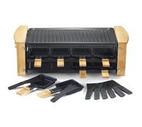 Raclette/grill - KITCHEN CHEF - 8 Personnes - 1200W - Finition Bois