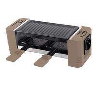 LTTLE BALANCE 8763 Happy Connect 2 Meuuuh…!, Raclette 1 ou 2 personnes, Assemblage en série de 3 appareils possible, Sans PFAS, Antiadhésif, 320 W, Muscade