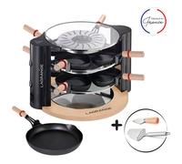 Raclette Lagrange Evolution avec accessoires 149012 900 W Noir et Bois