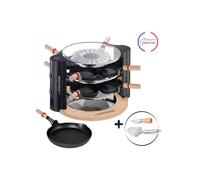 Raclette Lagrange Evolution avec accessoires 149012 900 W Noir et Bois Noir-Bois H