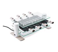 Raclette LAGRANGE Transparence Minéral 8 pers. - 1000W - Gris perlé - Revêtement antiadhésif