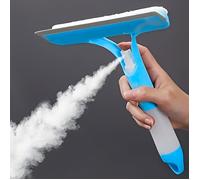 Raclette lave-vitres 2 en 1 - Spray et nettoyant intégré, design ergonomique, idéal pour vitres, cloisons et plus