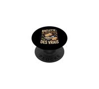Raclette Le Sport Dhiver des Vrais Fromage PopSockets PopGrip Adhésif