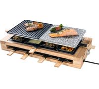 Bestron Black&Wood ARG300BW - Raclette/grill/pierre à griller - 1500 Watt