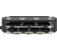 LIVOO Appareil à raclette DOC337 - 8 personnes, 1600 W, noir, pizzas et crêpes, sans PFAS
