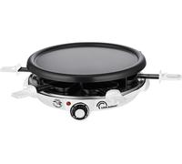Appareil à raclette/gril/crêpes - LITTLE BALANCE - 6 personnes - Les Meuuuh - 1200W - Blanc